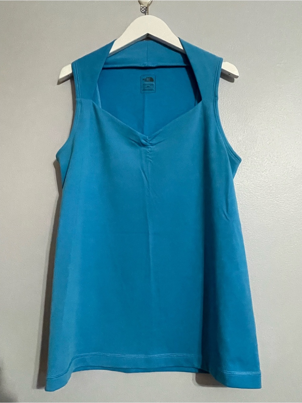 The North Face Bright Blue V-Neck Tank with Vapor Wick